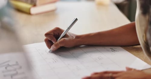 Writing on Calendar to Plan Appointments