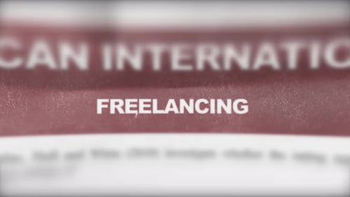 Freelancing Breaking News Photoreal Newspaper