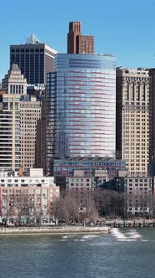 Downtown New York At Manhattan In New York United States.