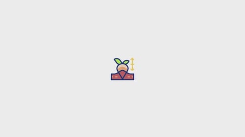 Animated Flat Design Plant Growth Icon
