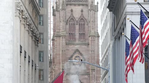 New York Manhattan Downtown Financial District USA American Wall Street Stock Exchange Building