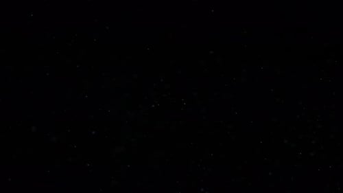 Floating Particles on Black Background - Abstract Animation