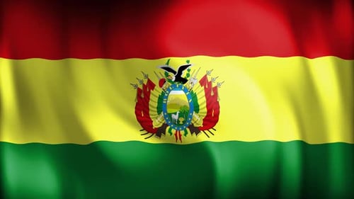 Rundtour mit Flagge von Bolivien