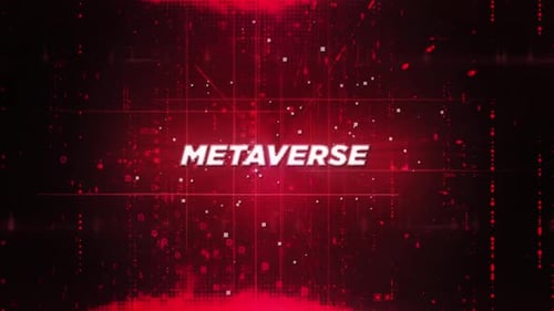 Futuristic Digital Grid Metaverse Title Animation