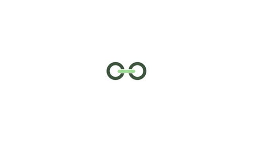 Vidéo d'animation d'icône de symbole de lien Web
