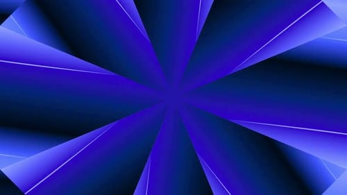 Lebendiger blauer abstrakter Hintergrund mit dynamischen geometrischen Formen