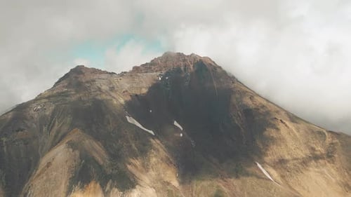 beautiful mountains aerial video shot