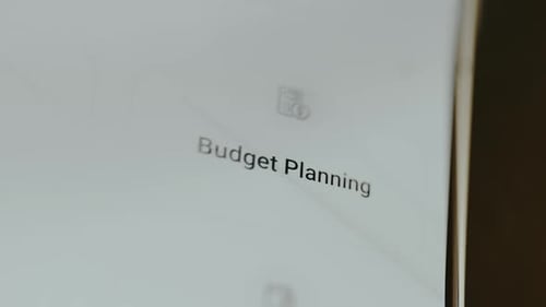 Budget Planning Category From a Financial Planning Application