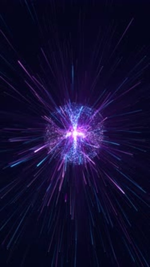 Futuristic Abstract Particle Burst Background