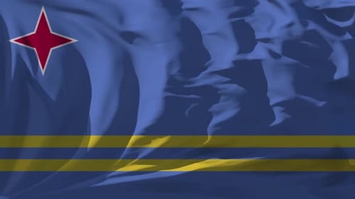 Rundtour mit der Flagge von Aruba