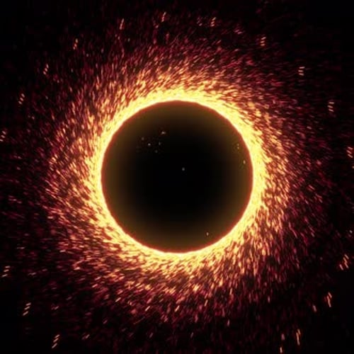 Glowing Particle Circle Energy Reveal Opener