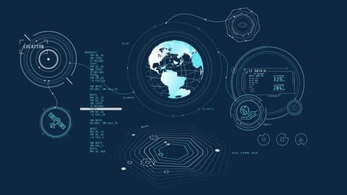 Animated Hitech Interface with Satellite Operation Programming