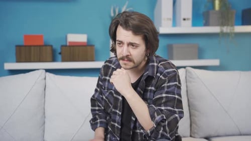A man who cries out of loneliness.