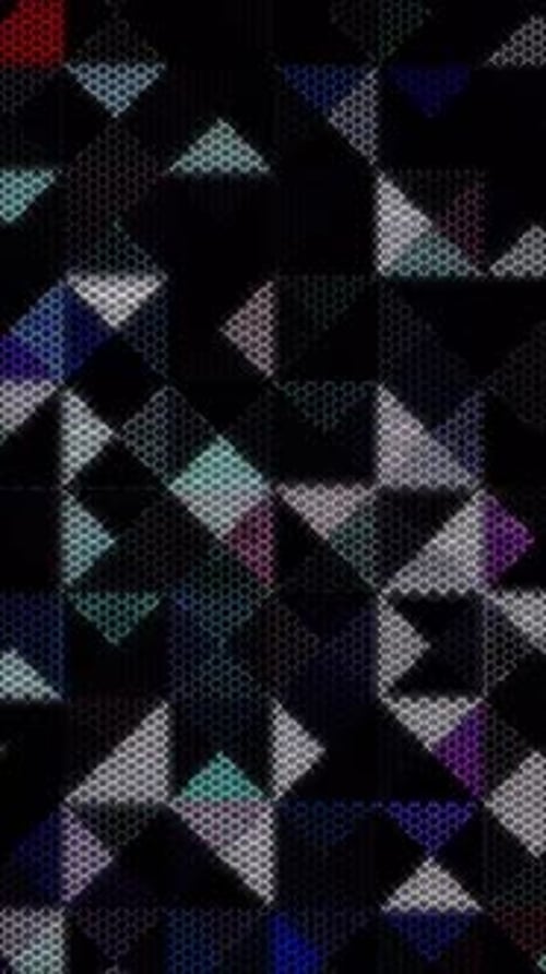 Abstract Geometric Triangle Hexagon Grid Loop Background