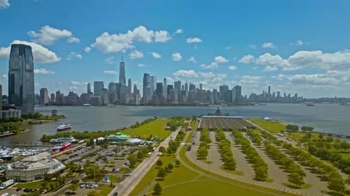 NYC The Skyline of New York City New York Manhattan Panorama From Drone NYC Aerial Skyline USA
