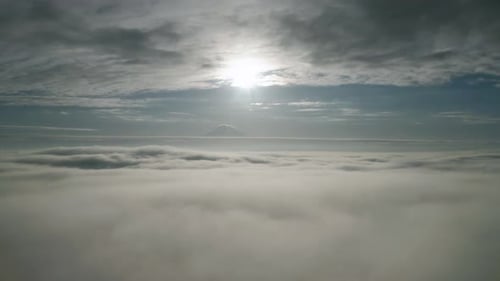 Voler à travers le paradis en plein soleil
