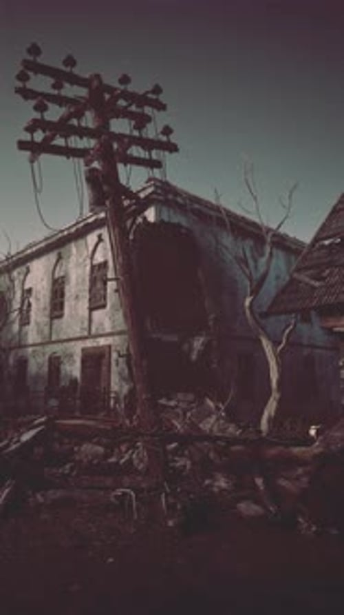 WarTorn Town at Dusk Remnants of Conflict