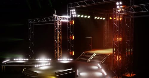 Dynamic Concert Stage Lights Presentation