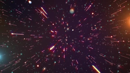 Shimmering Stars And Particles Loop