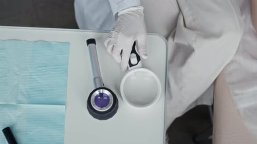 Top Down Skin Cancer Screening of Patient Back in Dermatology Clinic