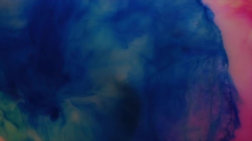 Abstract Footage of Colorful Liquid Swirls