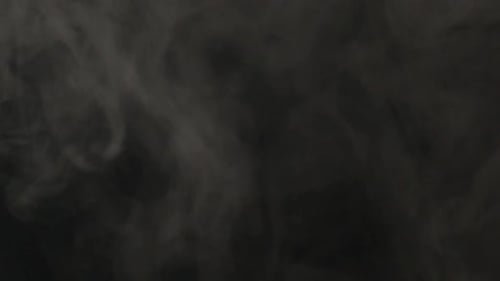 Abstract Wispy Smoke on Black Background