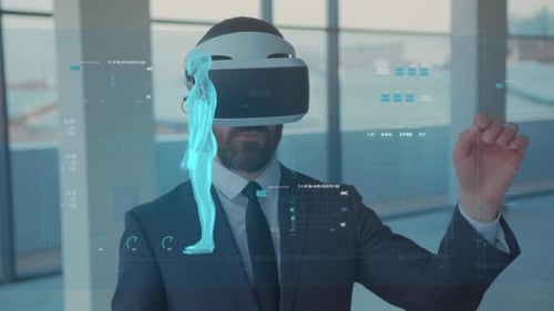 Medical Researcher Interacts with Immersive Digital Anatomy Models for Diagnostic and Educational