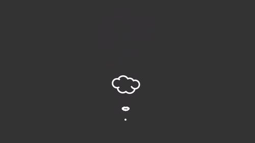 Evaporation white line animation