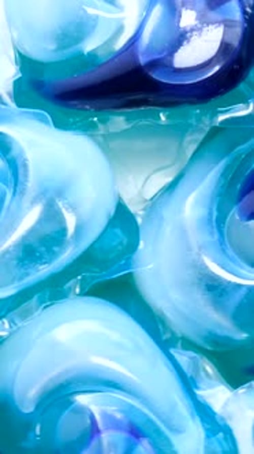 Laundry Detergent Pods Abstract Background