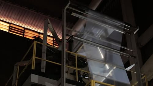 Wide view of a big plastic in a factory
