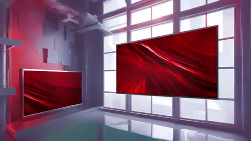 News TV Studio Set - Virtual Green Screen Background Loop: A Cost-Friendly Way to Produce