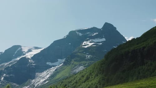 Beautiful scenery of mountain in Norway