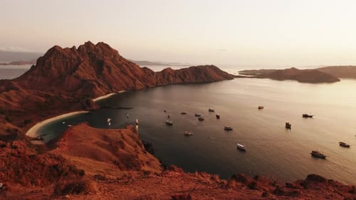 Padar Island Viewpoint at Sunrise in Komodo National Park