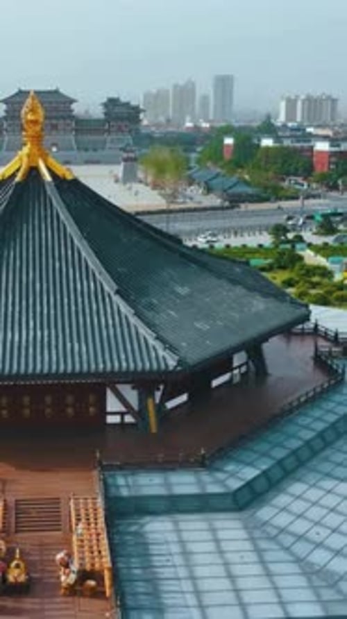 Vertical View Of Luoyang Cityscape in China