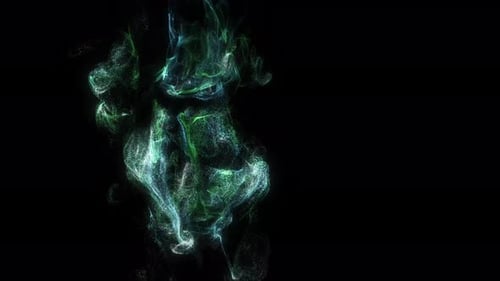 Abstract Fluid Particles Flowing Motion Background