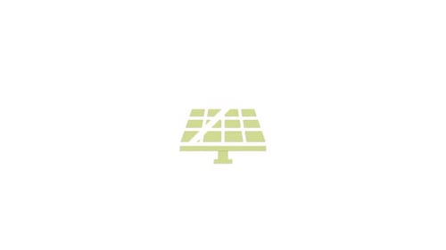Minimalist Solar Panel Icon Reveal Animation
