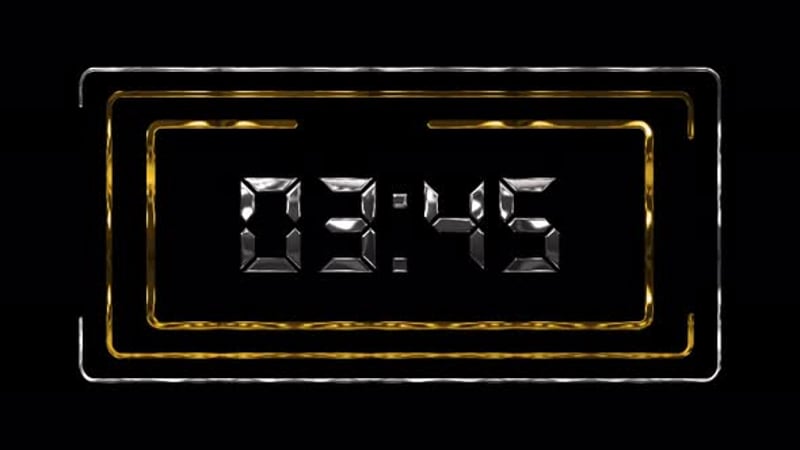 Golden Metallic Countdown Timer Animation, Backgrounds Motion Graphics ...