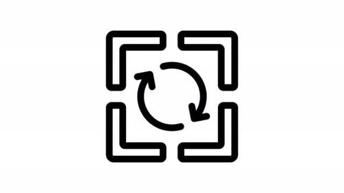 selfie line icon animation