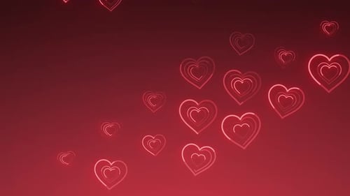 Boucle sans couture en forme de cœur romantique pour la Saint-Valentin