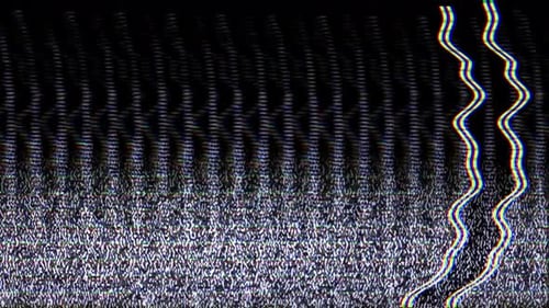 Abstract Glitch Effect Digital Static and Signal Interference