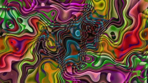 Colorful Abstract Fluid Swirl Motion Background