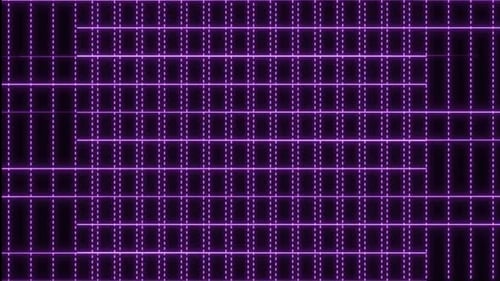 Futuristic High Tech Gird Animation Background. Loop Animation Of Grid.digital Grid Animation Data