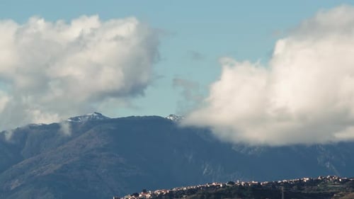 Fast Clouds Over the Mountain