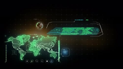 Animated Virtual Dashboard with Maps