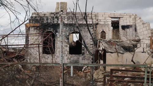 After Bombing Residential Building Russian Bomb