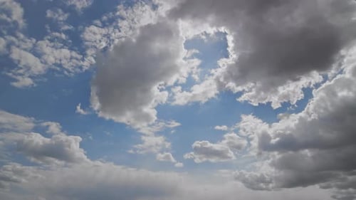 Clouds Formation Timelapse Cumulus Cloudscape