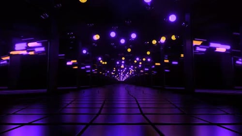 VJ LOOP NEON Tunnel Abstract Background Video