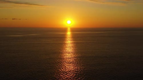 Tropical Sunset Over the Sea