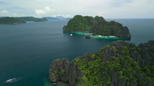 Uninhabited Islands in the Ocean in the Philippines
