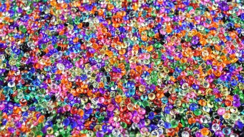 Lots Of Colored Clear Acrylic Diamonds Bridal Party Mirror Beads.